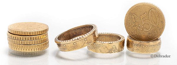 Anel de moeda 0,50 Euro