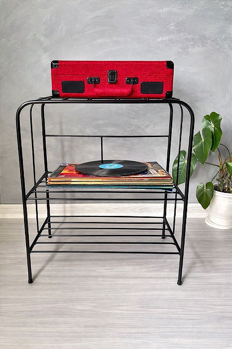 Estante Prateleira Toca Discos Vinil