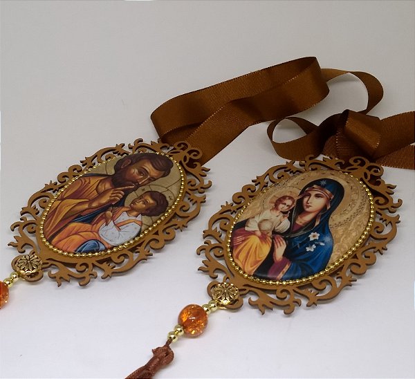 Escapulário de Porta Nossa Senhora e São José