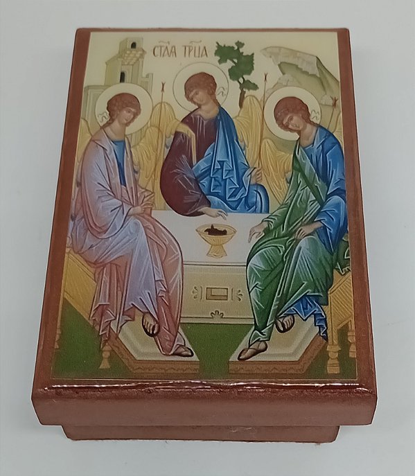 Caixa decorada Santíssima Trindade