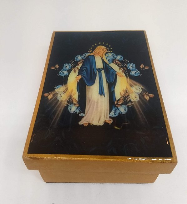 Caixa decorada Nossa Senhora das Graças
