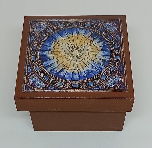 Mini caixa decorada ideal para terço