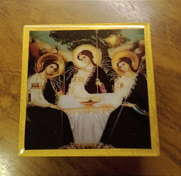 Caixa decorada Santíssima Trindade
