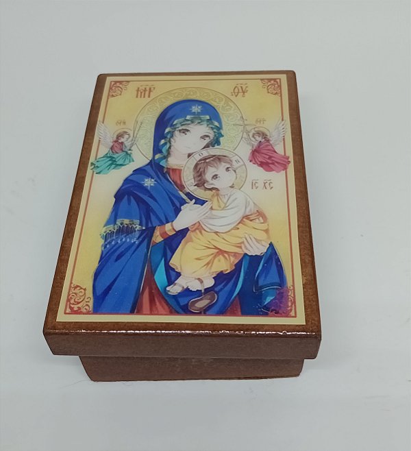 Caixa infantil Nossa Senhora do Perpétuo Socorro em anime