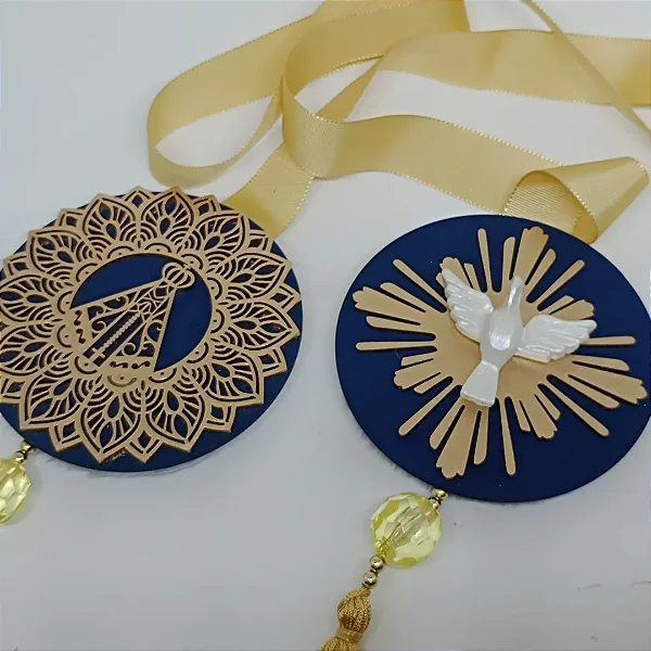 Escapulário de Porta Nossa Senhora Aparecida e Espírito Santo