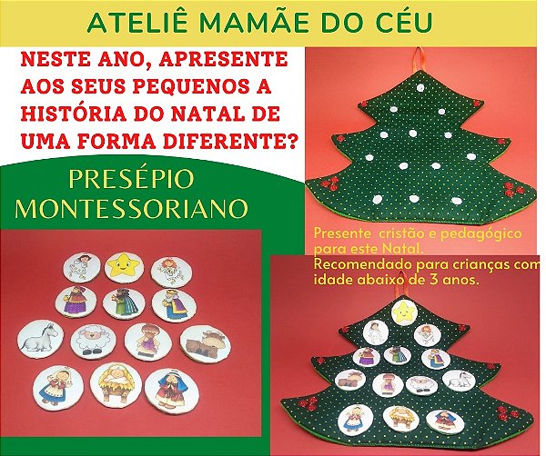 Árvore de Natal montessoriana para crianças