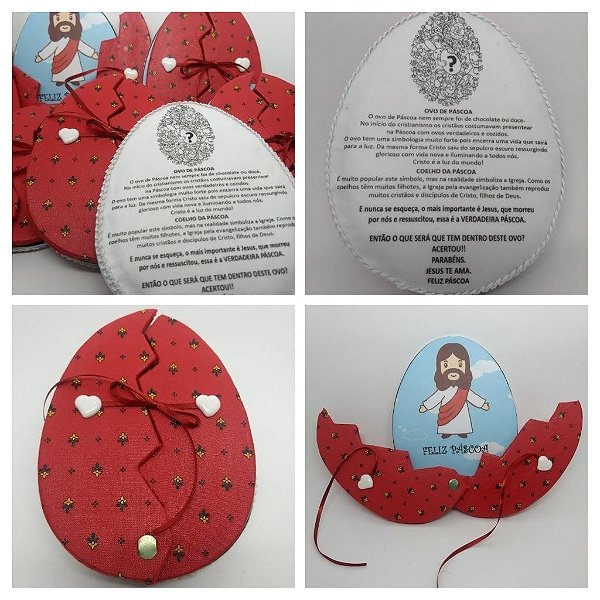 Ovo de Páscoa - Jesus verdadeira Páscoa