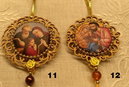 Kit com 10 medalhas Sant'Ana e São Joaquim
