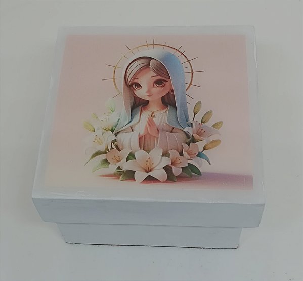 Mini caixa infantil decorada ideal para terço