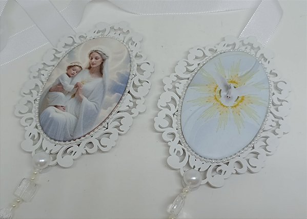 Escapulário de Porta Nossa Senhora e Espírito Santo