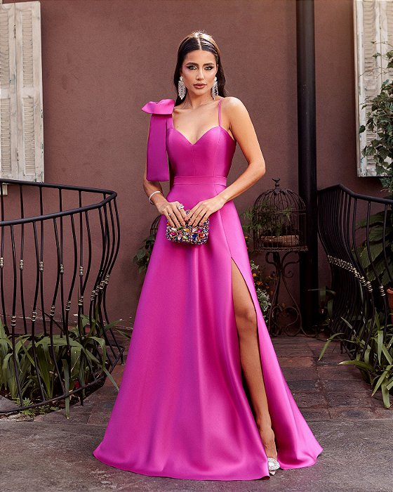 VESTIDO MARTINA FUCSIA