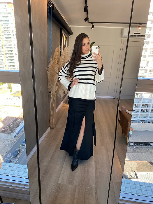 TRICOT OFF WHITE LISTRADO