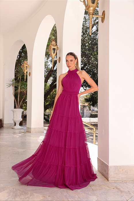 VESTIDO LIVIA FUCSIA