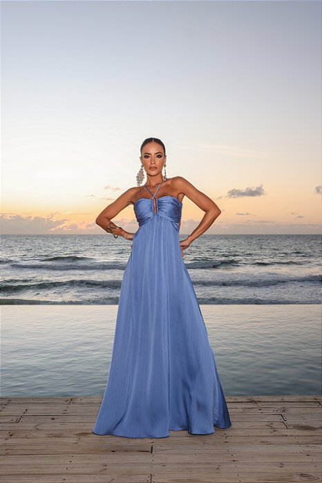 VESTIDO MYKONOS AZUL