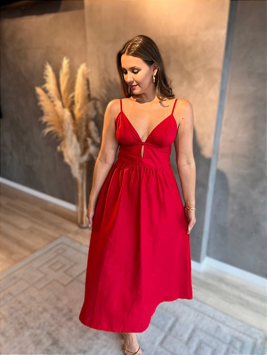 VESTIDO AMALFI VERMELHO