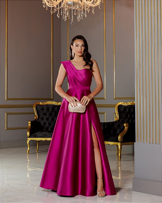 VESTIDO ARIANA FUCSIA
