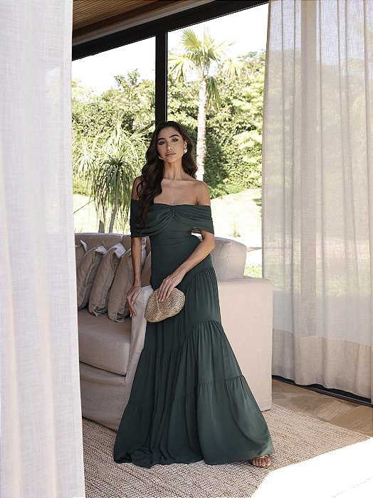 VESTIDO HELOISA VERDE EUCALIPTO