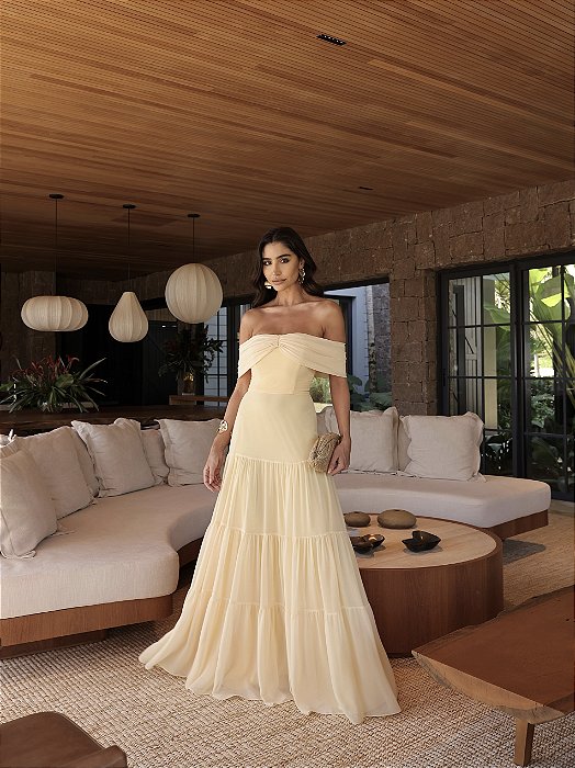 VESTIDO HELOISA AMARELO CAMOMILA