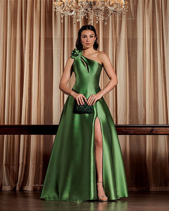VESTIDO MARIAH VERDE OLIVA