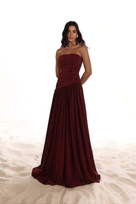 VESTIDO ZAYA MARSALA