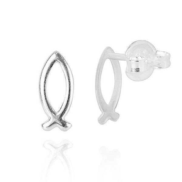 Brinco Peixe - Joia em Prata 925