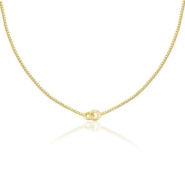 Corrente Veneziana Elos - Semijoia Banhada a Ouro 18K