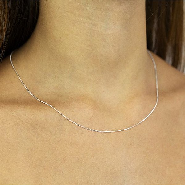 Corrente Veneziana 45 cm - Joia em Prata 925