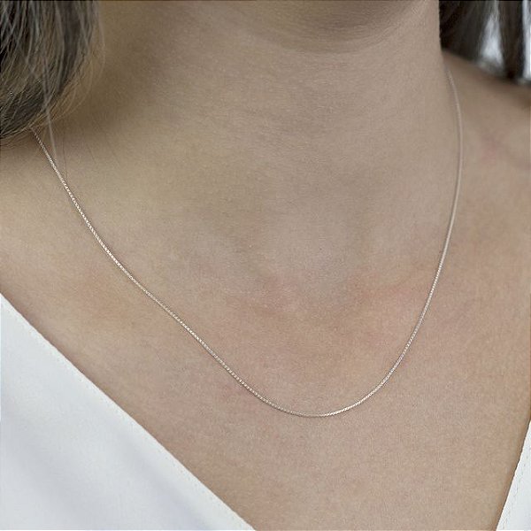 Corrente Veneziana 50 cm - Joia em Prata 925