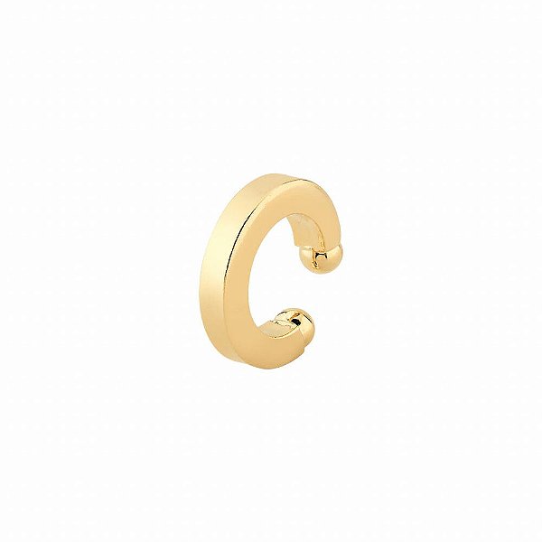 Brinco Piercing Fake Grosso - Semijoia Banhada a Ouro 18K