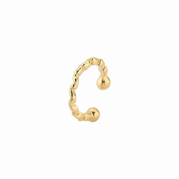 Anel Regulável Ondas - Semijoia Banhada a Ouro 18K