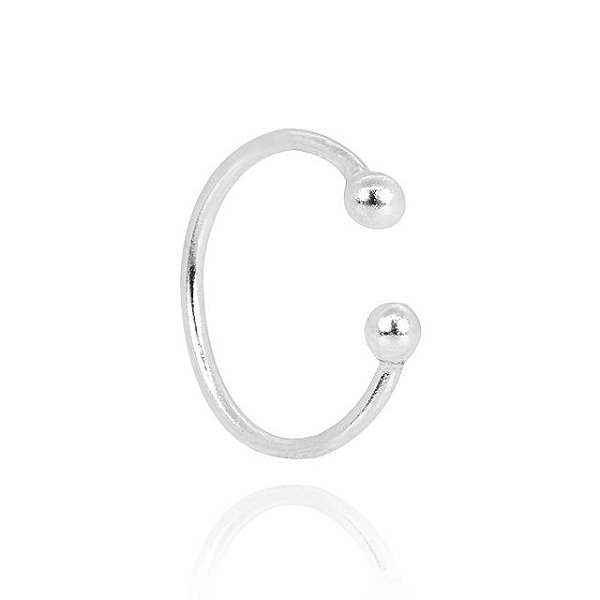 Brinco Piercing Fake Mini Fino - Joia em Prata 925