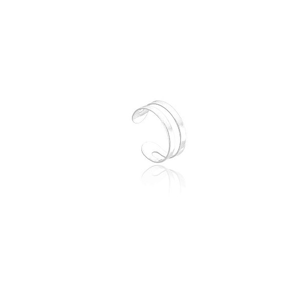Brinco Piercing Fake Vazado - Joia em Prata 925