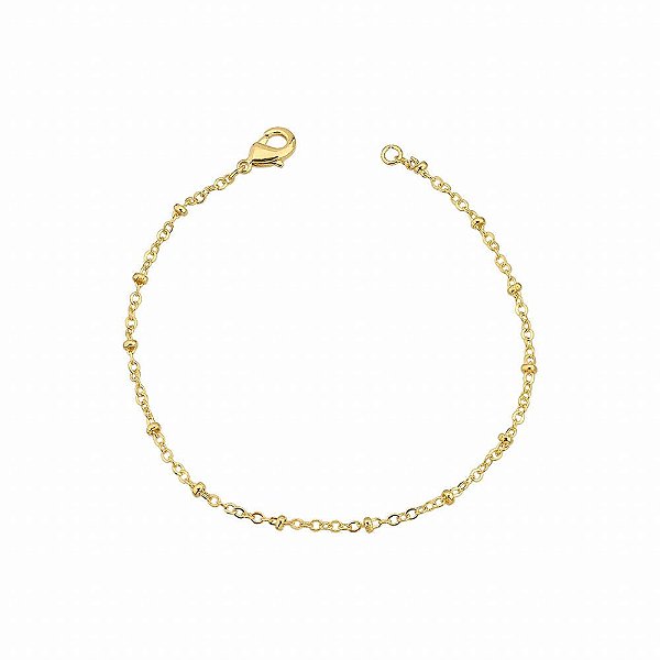 Pulseira Mini Elos - Semijoia Banhada a Ouro 18K
