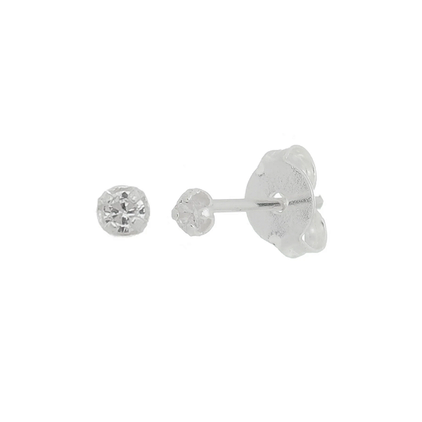 Brinco Ponto de Luz 2mm - Joia em Prata 925