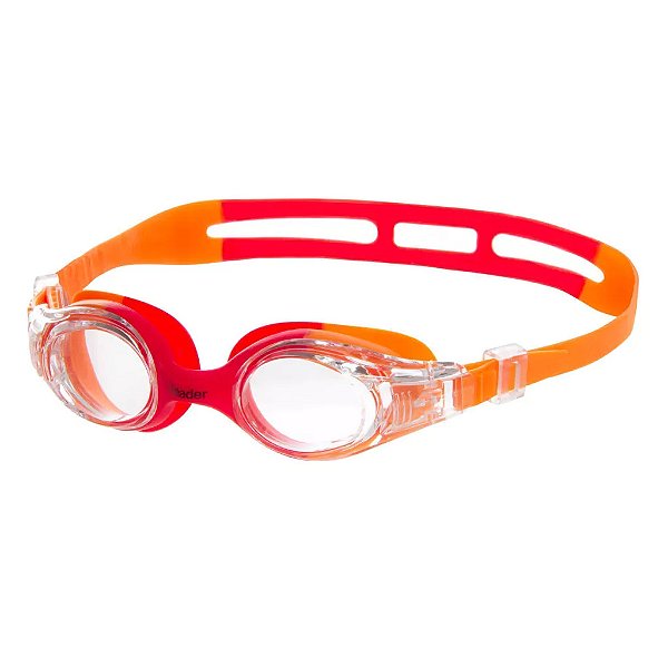 OCULOS INFANTIL JOY PREMIUM LEADER LARANJA COM VERMELHO
