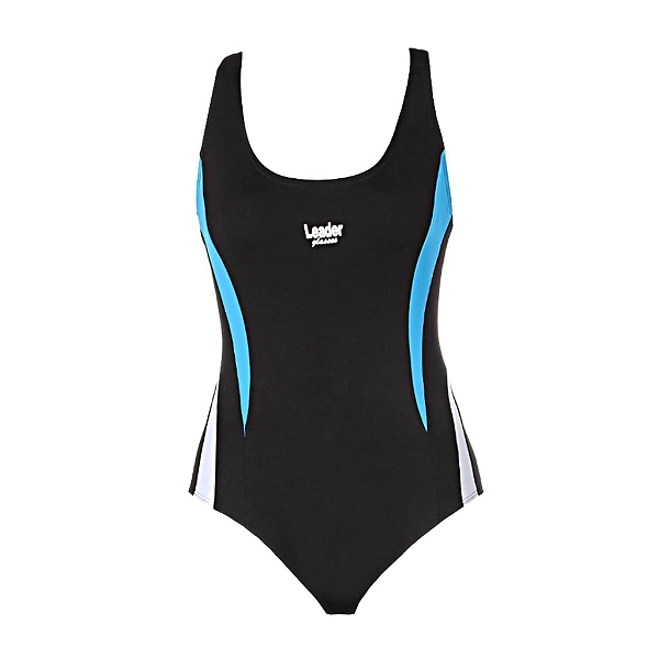 MAIÕ HELANCA LEADER  PRETO AZUL E BRANCO