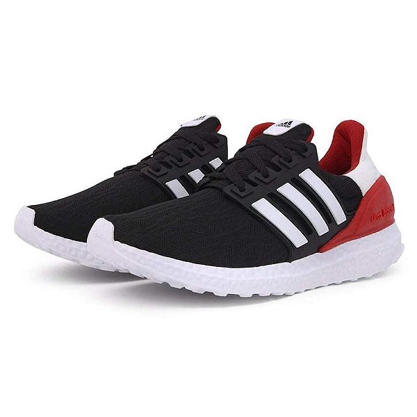 tenis vermelho e preto adidas
