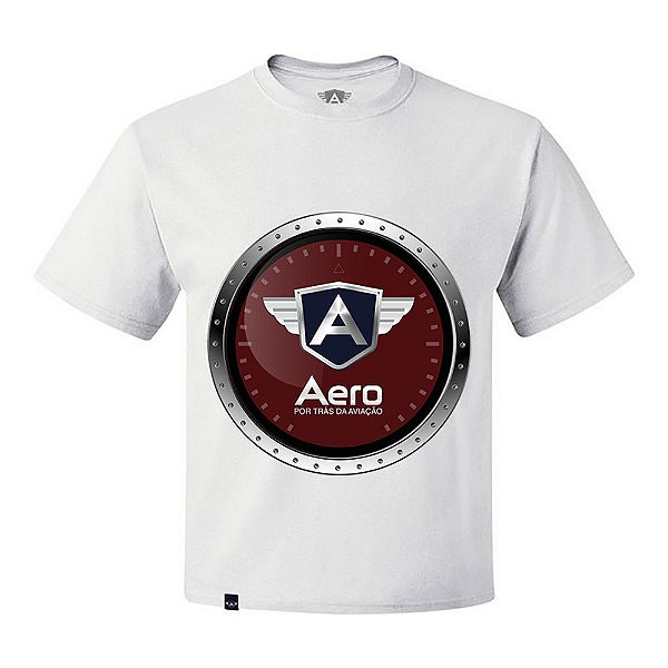 CAMISETA AERO INFANTIL - LOGO AERO BRANCA