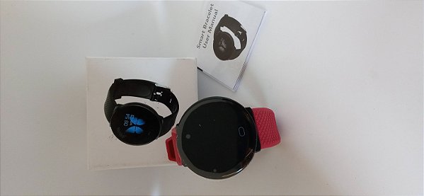 Smartwatch Relógio Inteligente Lançamento D19 - Vermelho escuro