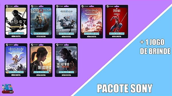 PACOTE SONY STEAM OFFLINE