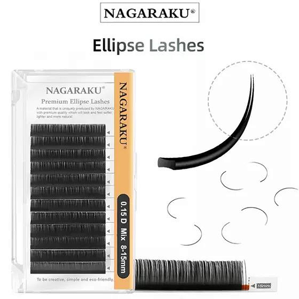 Cílios Nagaraku fio a fio 0.15D Mix 8-15mm