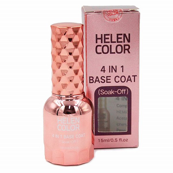 Gel Base Coat 4 in 1 Soak Off Hellen Color 15ml