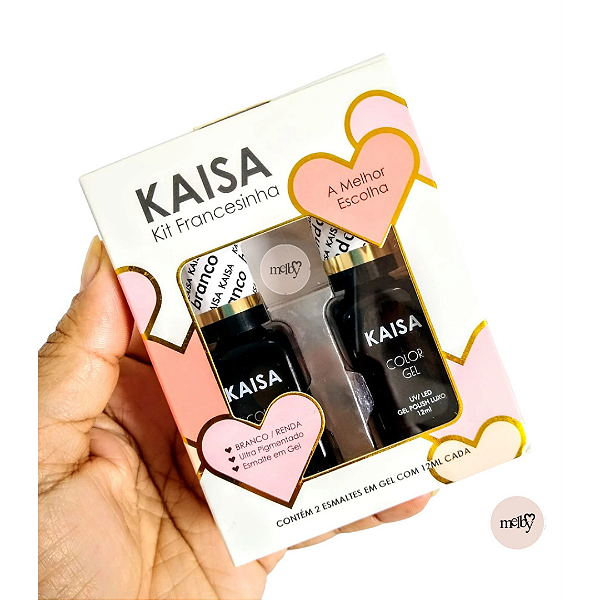 Kit Francesinha Kaisa 12ml Branco + Renda