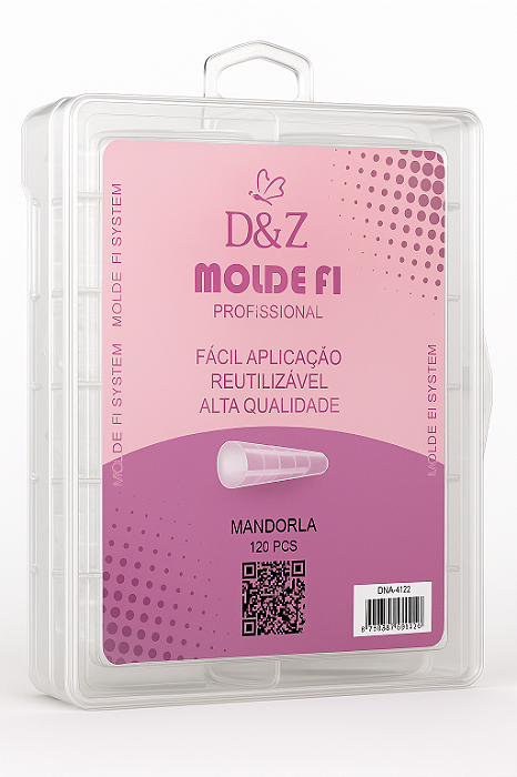 Molde F1 Mandorla D&Z - Caixa com 120 peças reutilizáveis