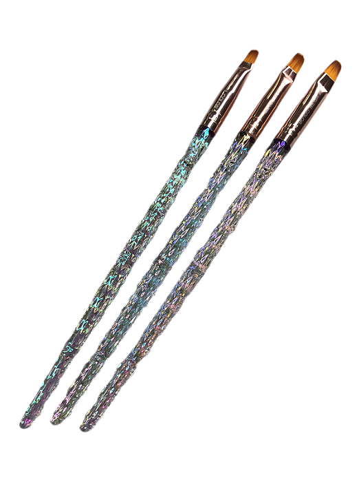 Kit PIncel c/ 3 un Lingua de Gato Cristal Helen Color