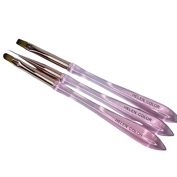 Kit Pincel para decoração Helen color 3un
