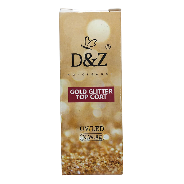 Topcoat Gold Glitter D&Z 8g