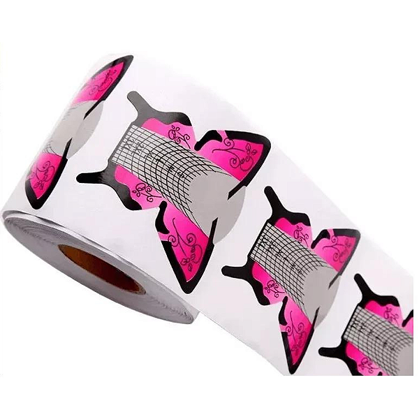 Rolo de Molde Adesivo Borboleta Fada Color 300PÇS