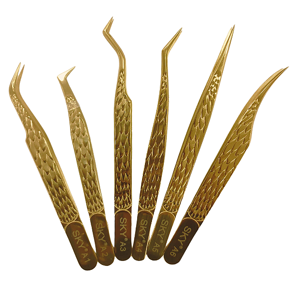 Pinça de Cílios SKY Gold