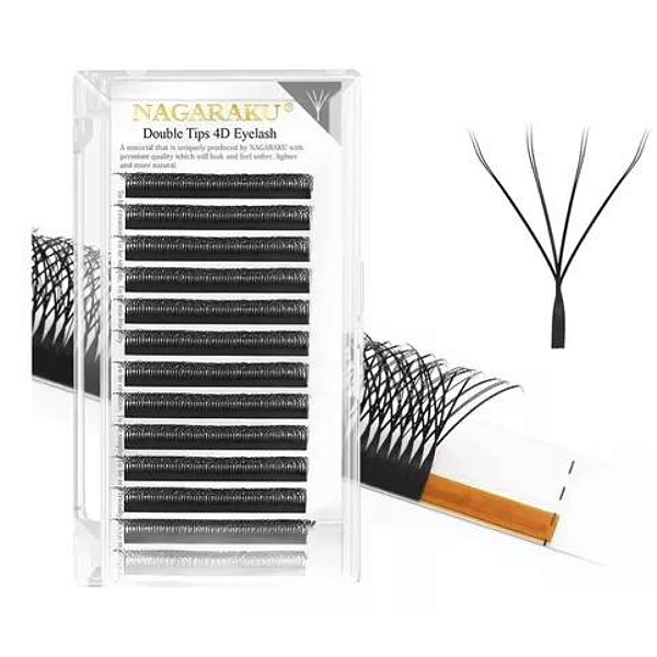 Cilios Nagaraku 4D Duplo MIX 8-14mm